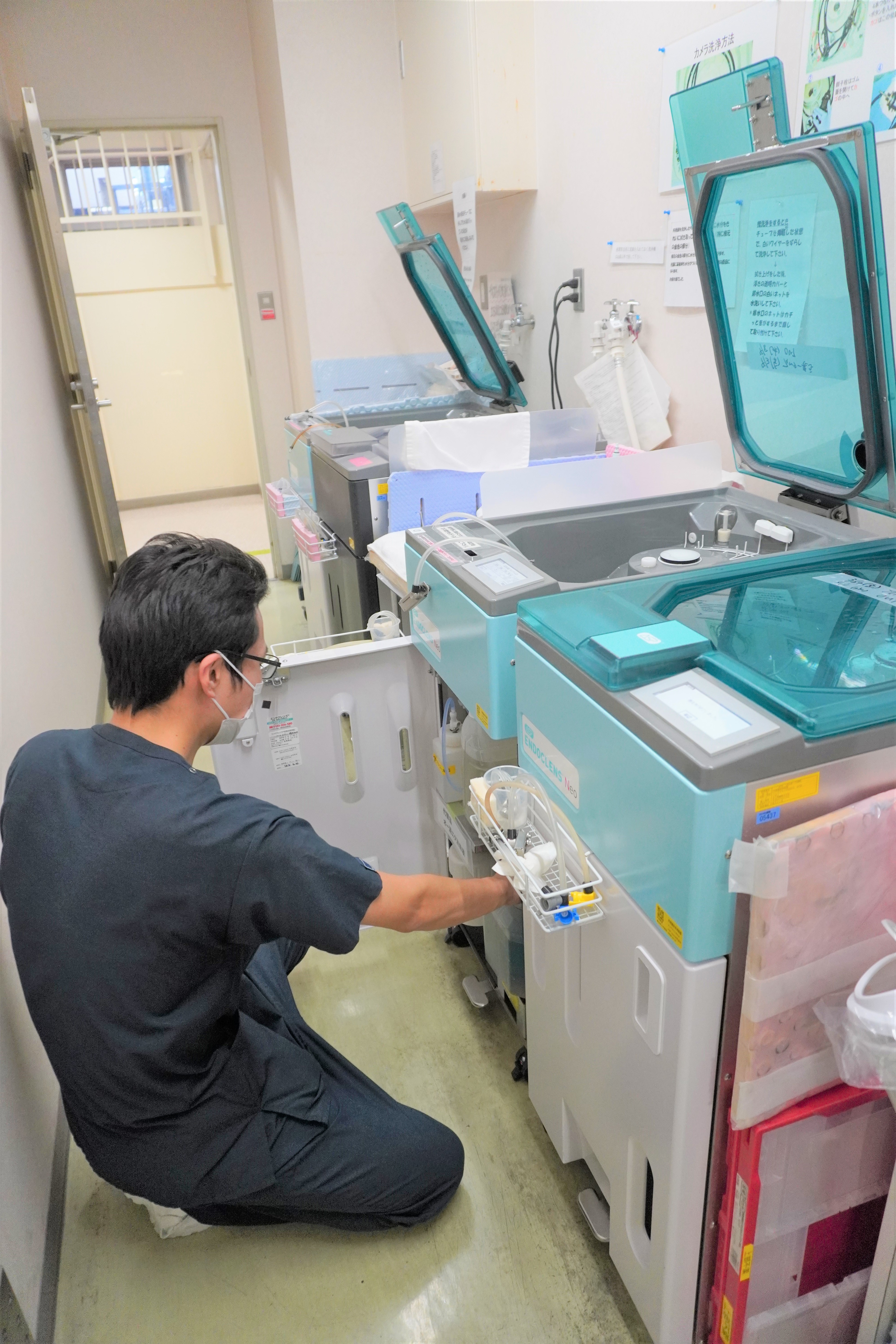 内視鏡洗浄装置点検